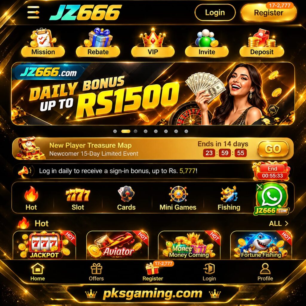 jz666 online gaming platform logo with modern design and colorful gaming elements