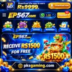 EP567 gaming platform guide showing game categories, features, rewards, and online safety information
