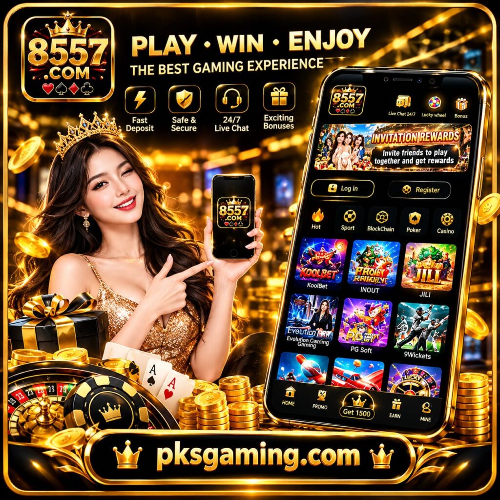 8557 online gaming platform safety guide with game categories, rewards, account security, and user tips